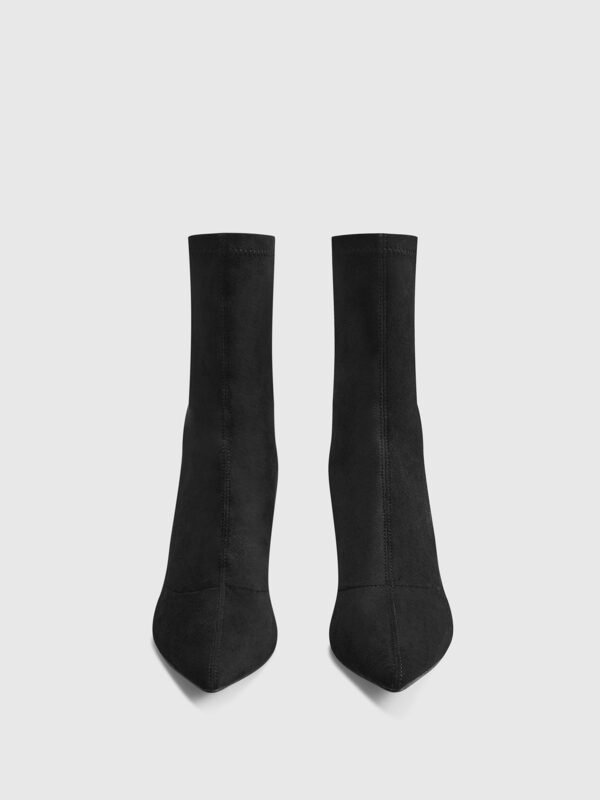 Slingback Heel Suede Ankle Boots - Image 3