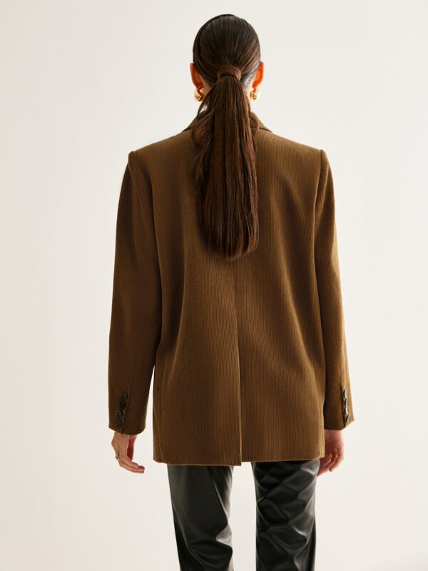 Cotton Corduroy Button Blazer - Image 5