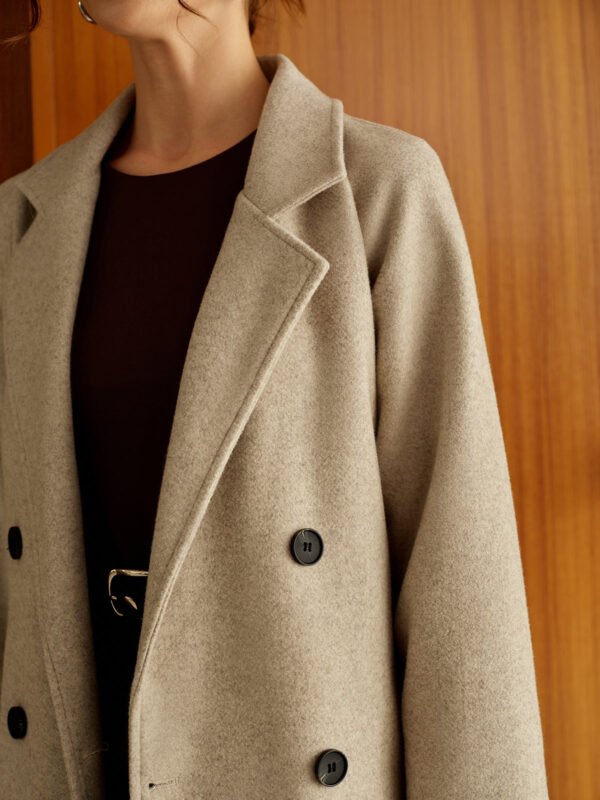 Elegant Belted Long Winter Coat - Image 5