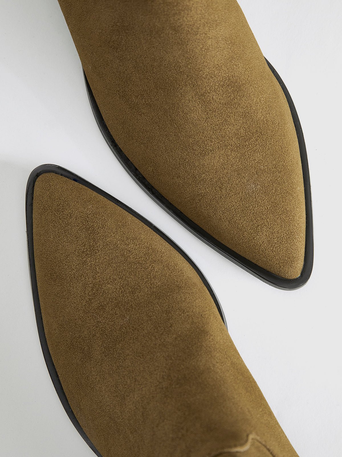 Block Heel Western Zip Ankle Boots - Image 3