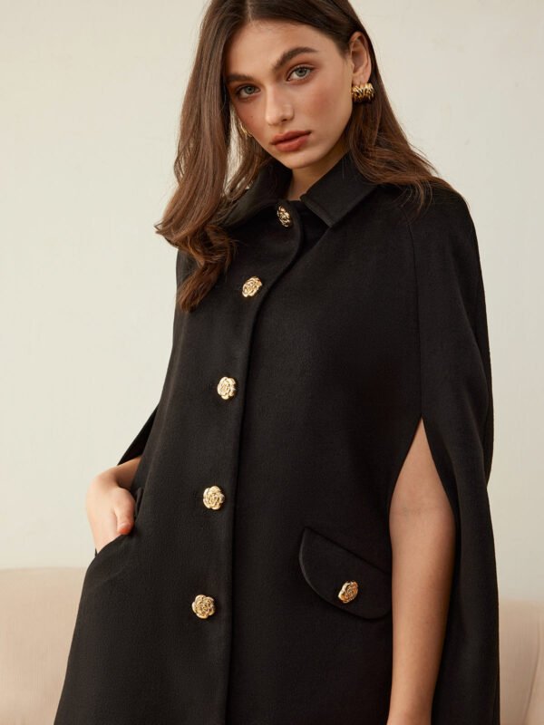 Camellia-Button Cloak - Image 5