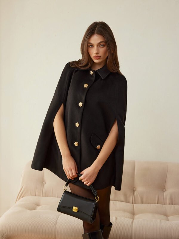 Camellia-Button Cloak - Image 2