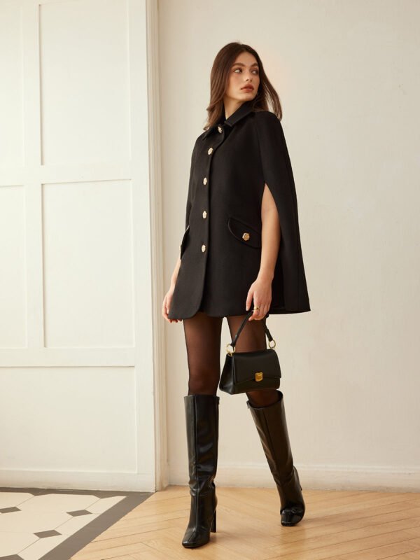 Camellia-Button Cloak - Image 3