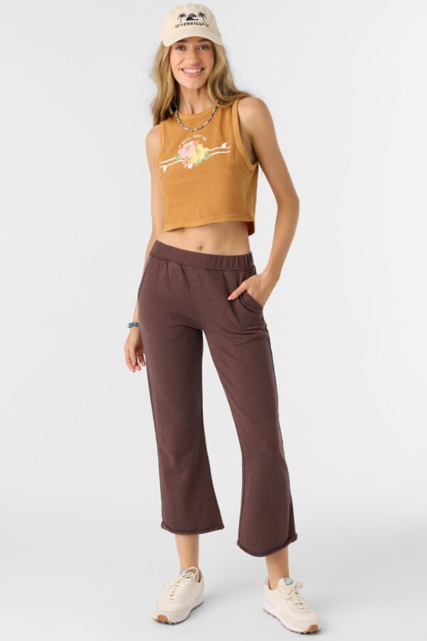 FRENCH TERRY CROPPED LOUNGE PANTS - Image 3