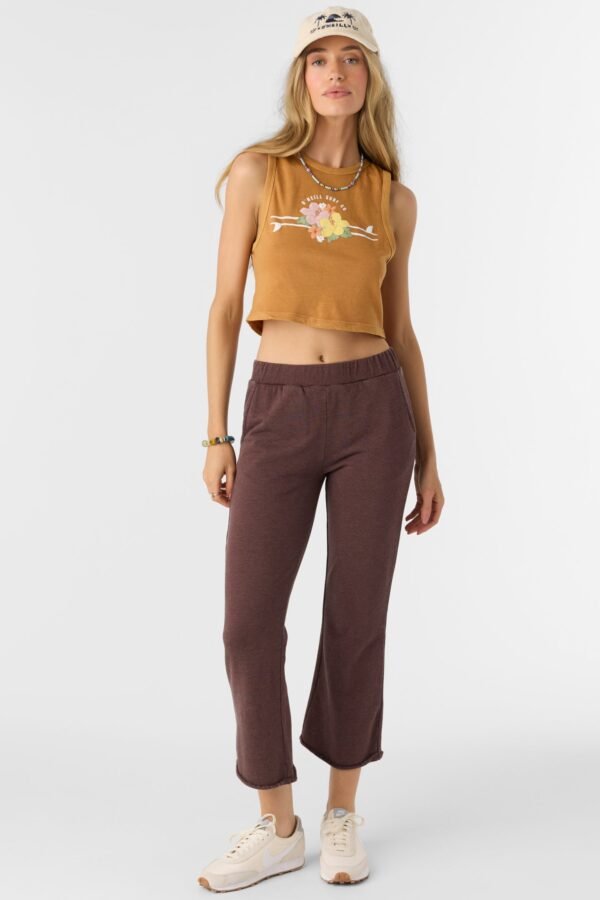 FRENCH TERRY CROPPED LOUNGE PANTS - Image 8