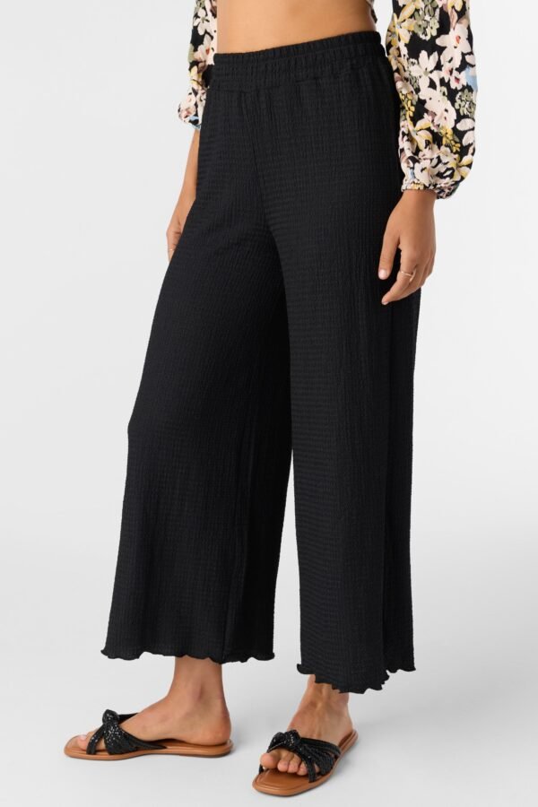 TEXTURED KNIT PULL-ON CROPPED PANTS - Image 5