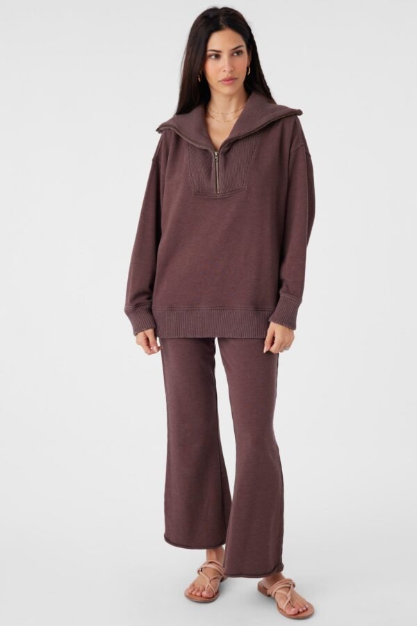 FRENCH TERRY CROPPED LOUNGE PANTS - Image 2