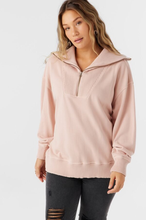 FRENCH TERRY HALF ZIP PULLOVER - Image 6