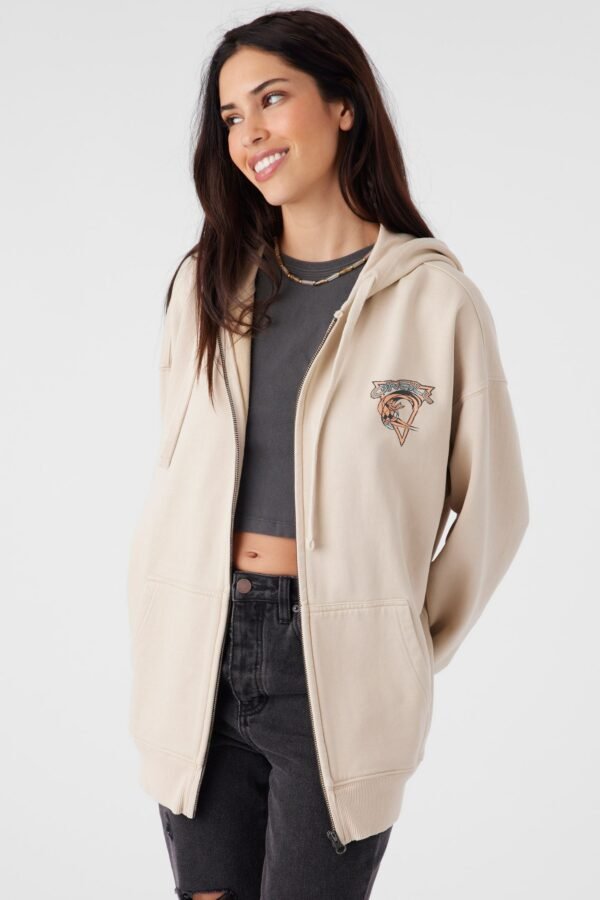 OVERSIZED FIT ZIP FLEECE JACKET - Image 4