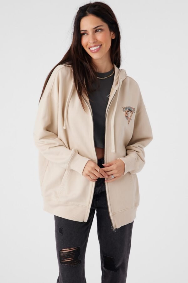 OVERSIZED FIT ZIP FLEECE JACKET - Image 7