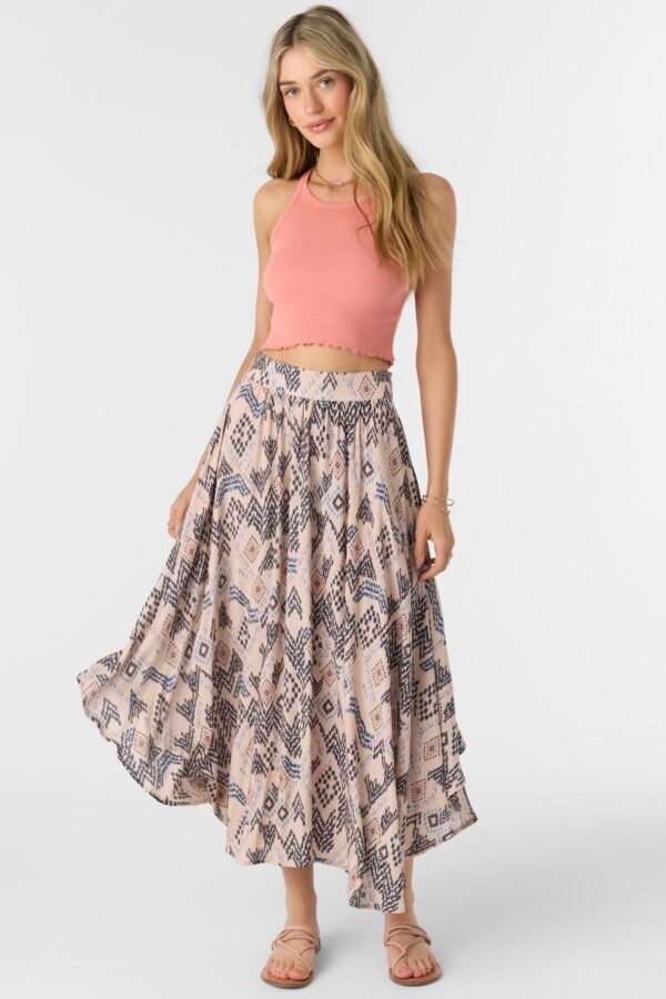 PRINT MIDI SKIRT
