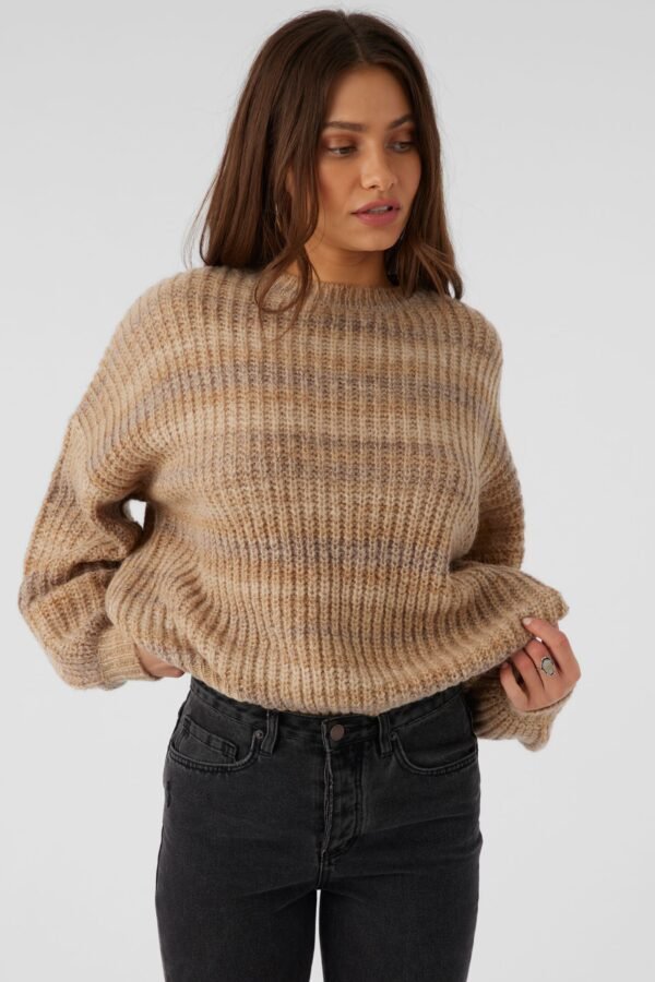 OMBRE STRIPE SLOUCHY SWEATER - Image 7