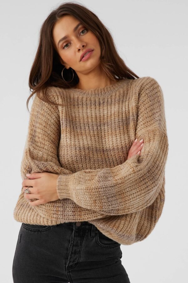 OMBRE STRIPE SLOUCHY SWEATER - Image 5