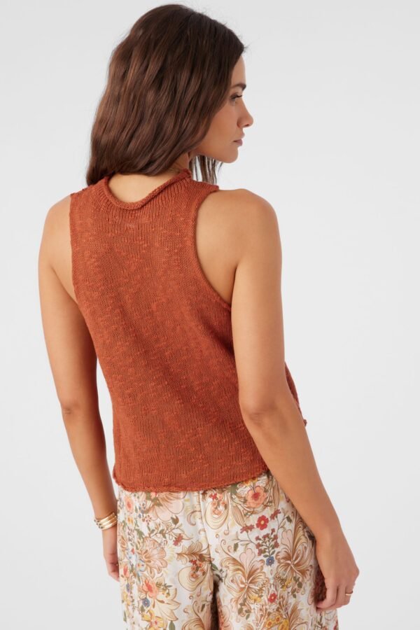 SLUB MOCK NECK SWEATER TANK TOP - Image 4