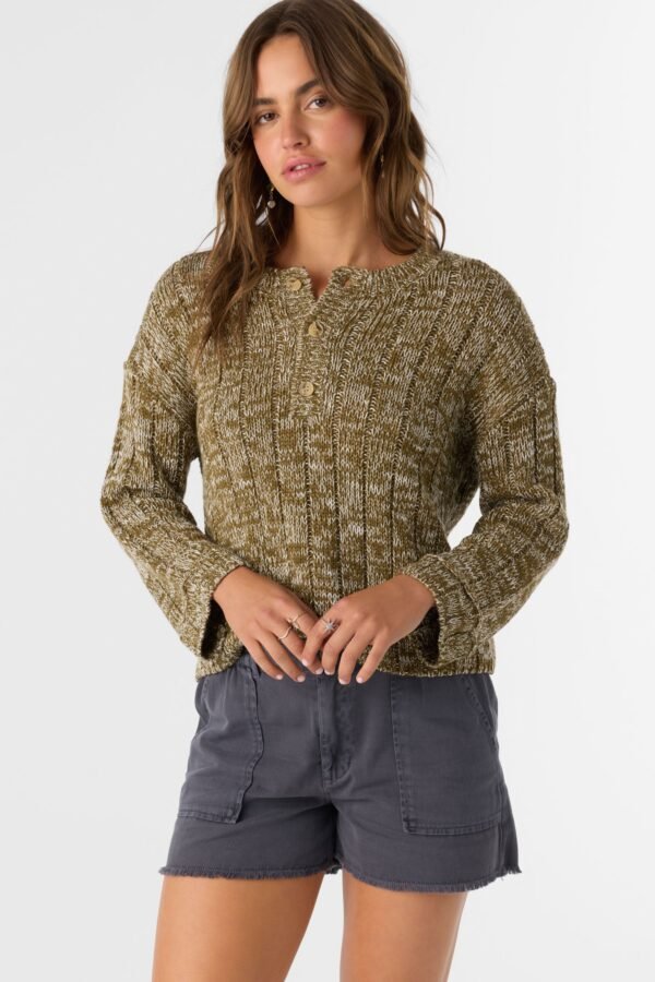 HENLEY LONG SLEEVE SWEATER - Image 7