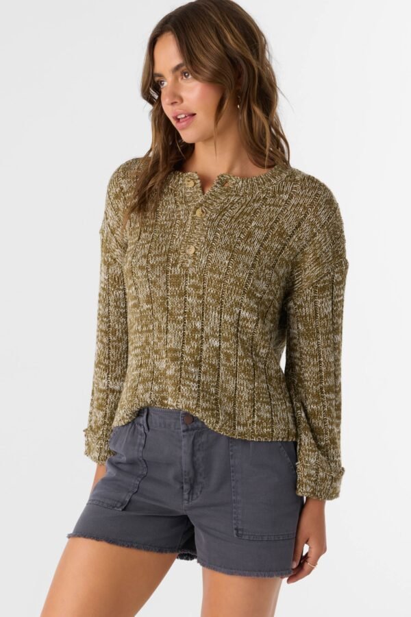 HENLEY LONG SLEEVE SWEATER - Image 5