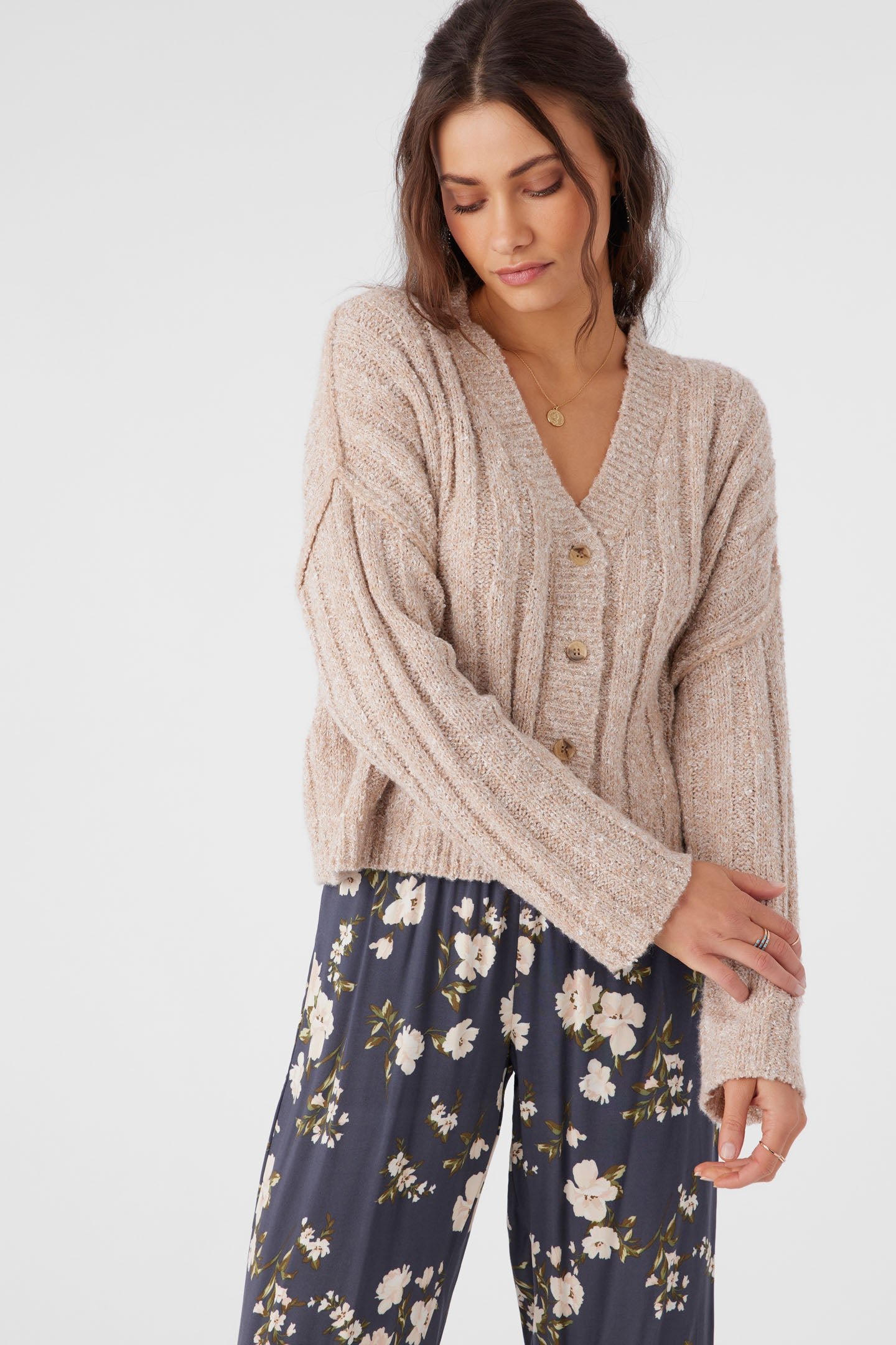 BUTTON FRONT SWEATER CARDIGAN - Image 8