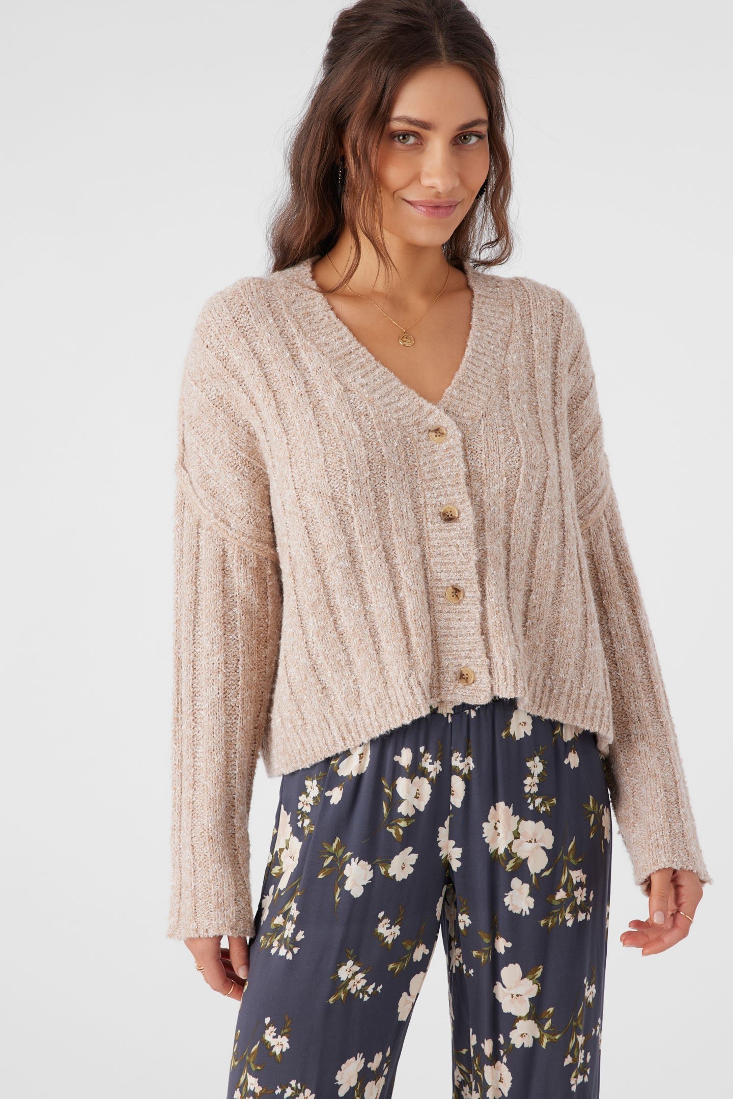 BUTTON FRONT SWEATER CARDIGAN