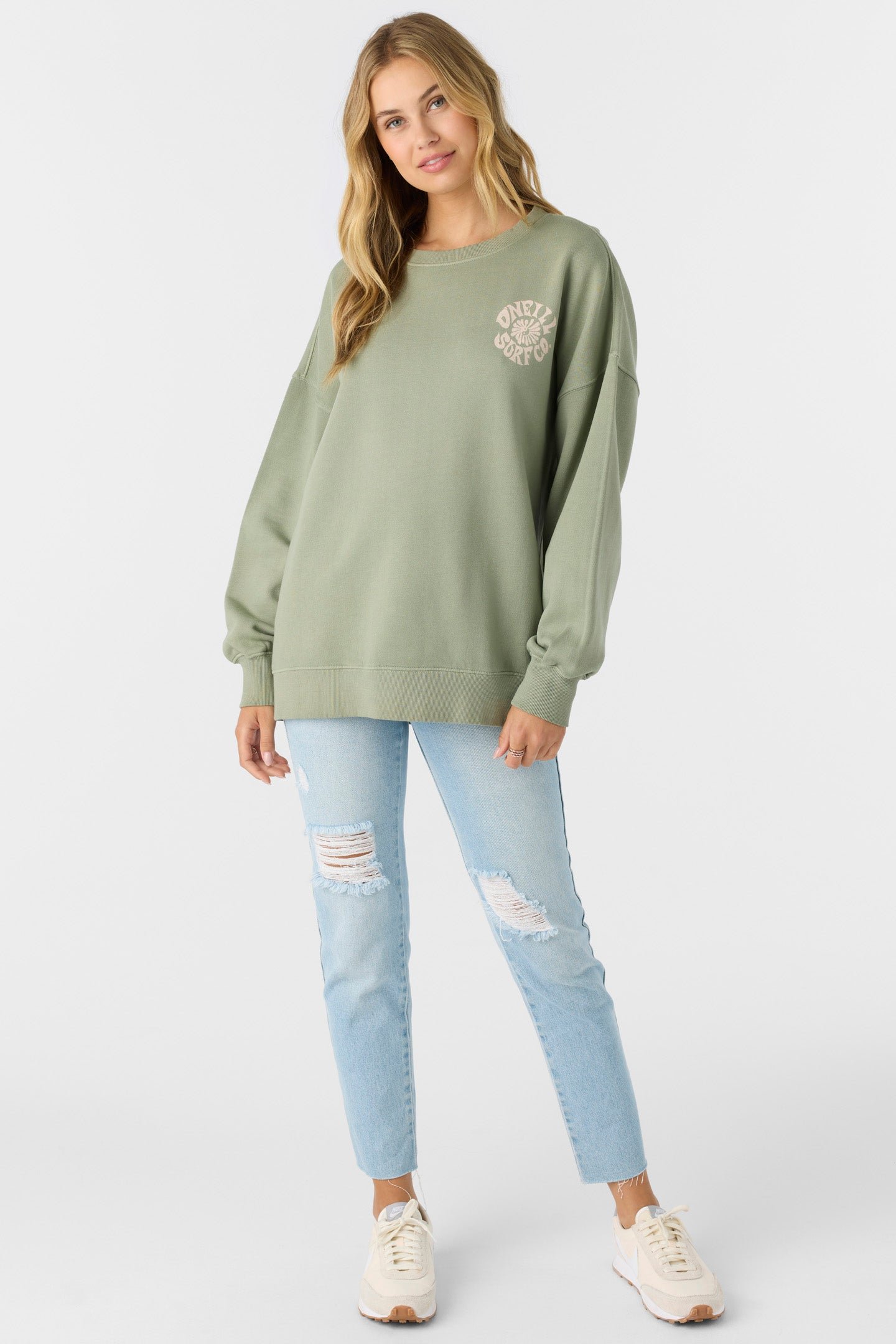 CREWNECK OVERSIZED-FIT FLEECE PULLOVER - Image 3