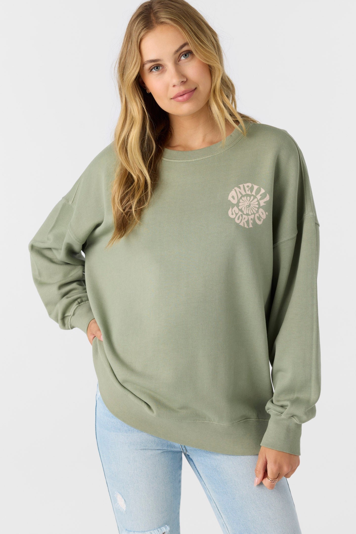 CREWNECK OVERSIZED-FIT FLEECE PULLOVER - Image 2