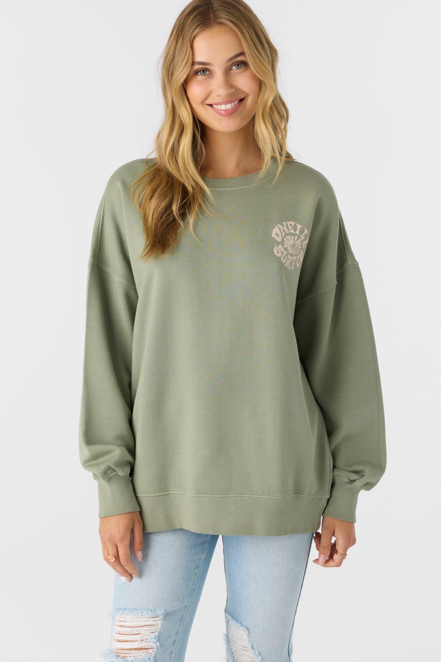 CREWNECK OVERSIZED-FIT FLEECE PULLOVER - Image 7