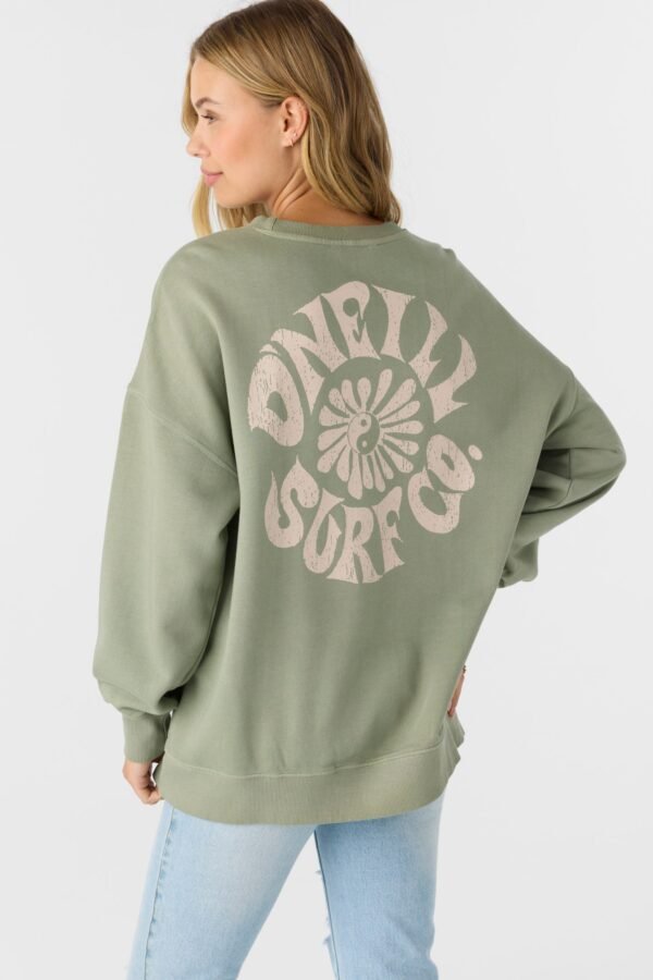 CREWNECK OVERSIZED-FIT FLEECE PULLOVER