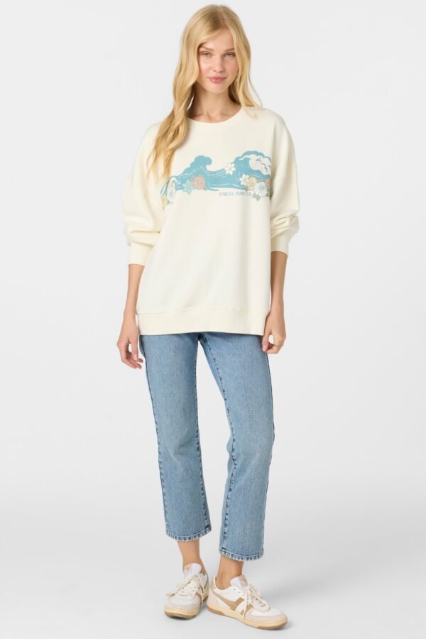 CREWNECK OVERSIZED-FIT FLEECE PULLOVER - Image 3