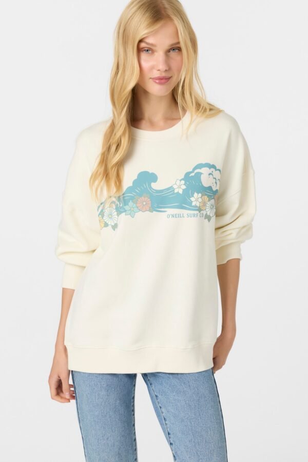 CREWNECK OVERSIZED-FIT FLEECE PULLOVER - Image 5