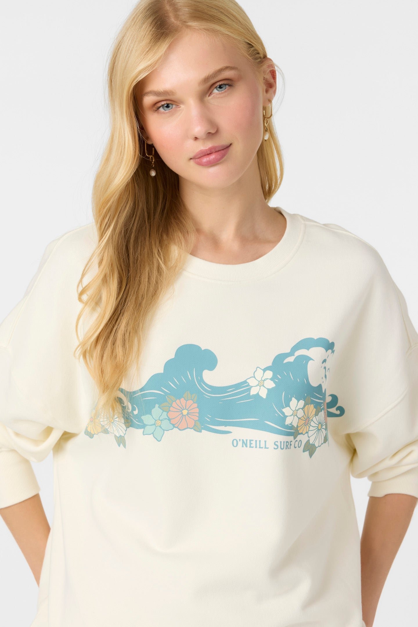 CREWNECK OVERSIZED-FIT FLEECE PULLOVER