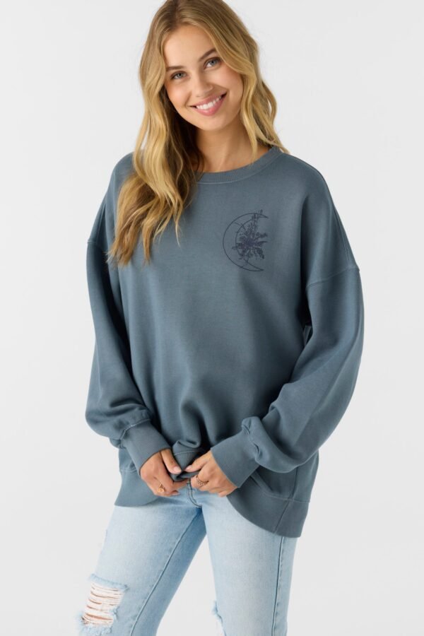 CREWNECK OVERSIZED-FIT FLEECE PULLOVER