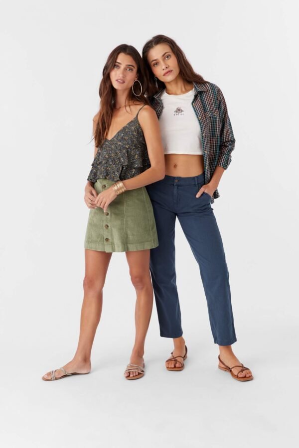 CORDUROY BUTTON FRONT MINI SKIRT - Image 3
