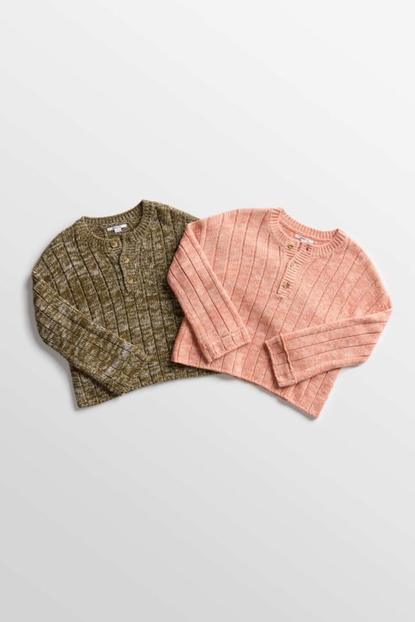 HENLEY LONG SLEEVE SWEATER - Image 3