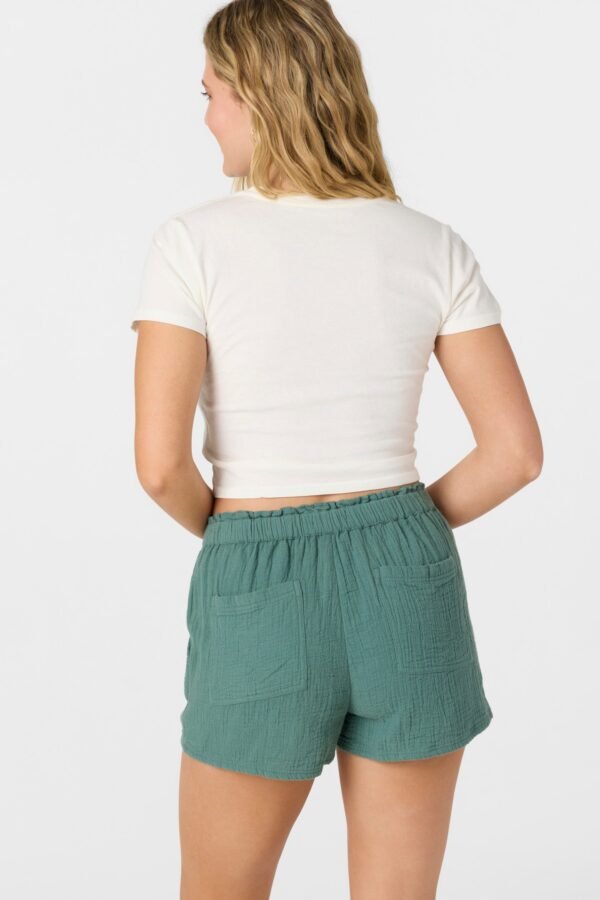 CRINKLE DOUBLE GAUZE BEACH SHORTS - Image 2