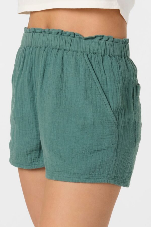 CRINKLE DOUBLE GAUZE BEACH SHORTS - Image 5