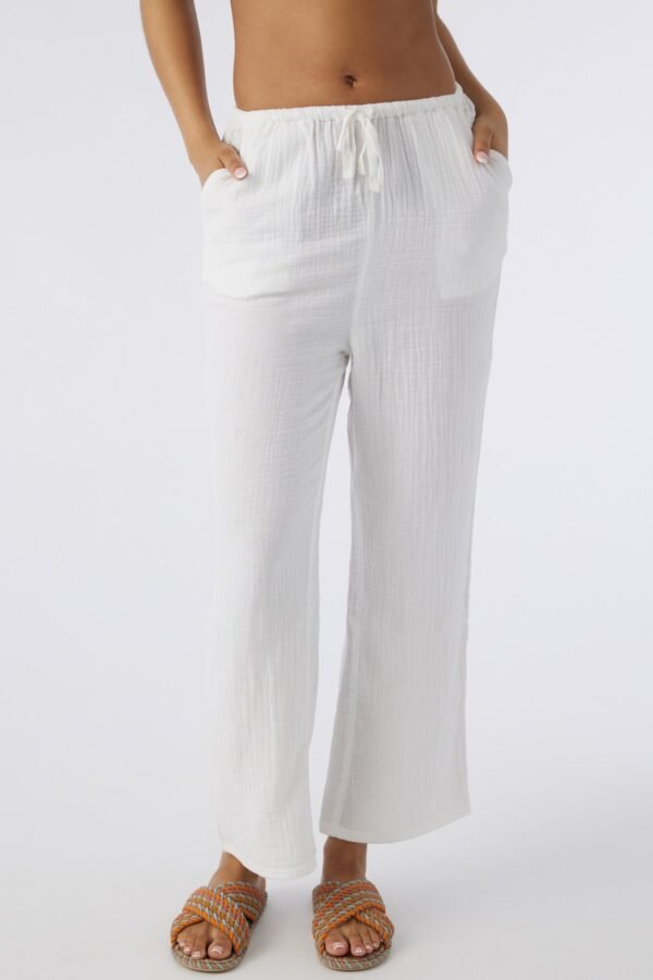 CRINKLE DOUBLE GAUZE BEACH PANTS - Image 4