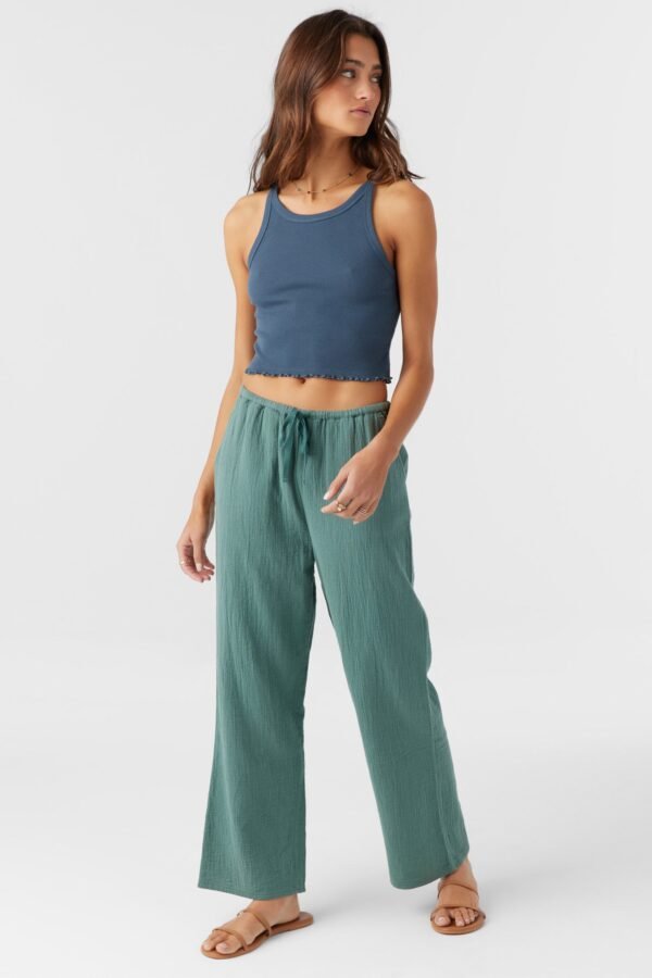 CRINKLE DOUBLE GAUZE BEACH PANTS - Image 3