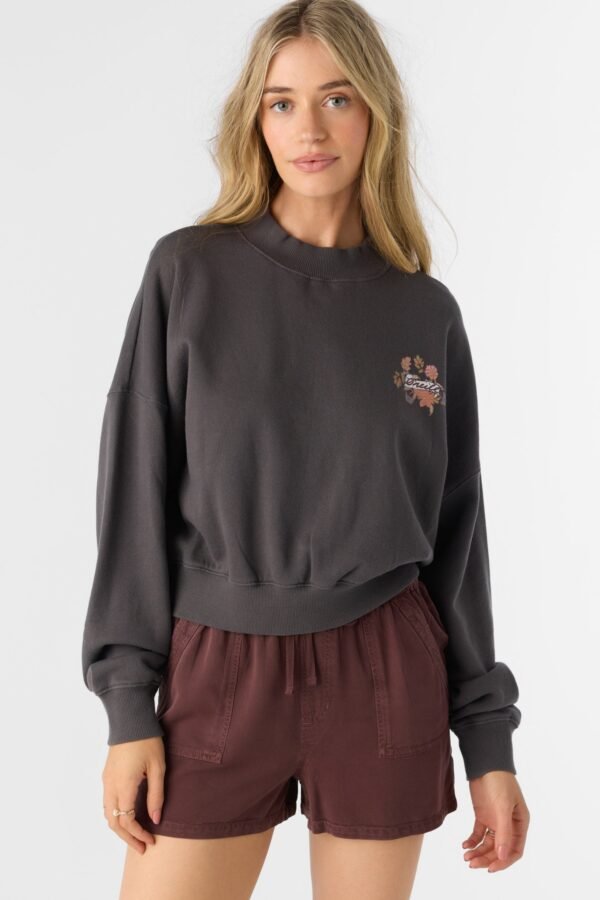 CREW NECK CROPPED FLEECE - Image 7