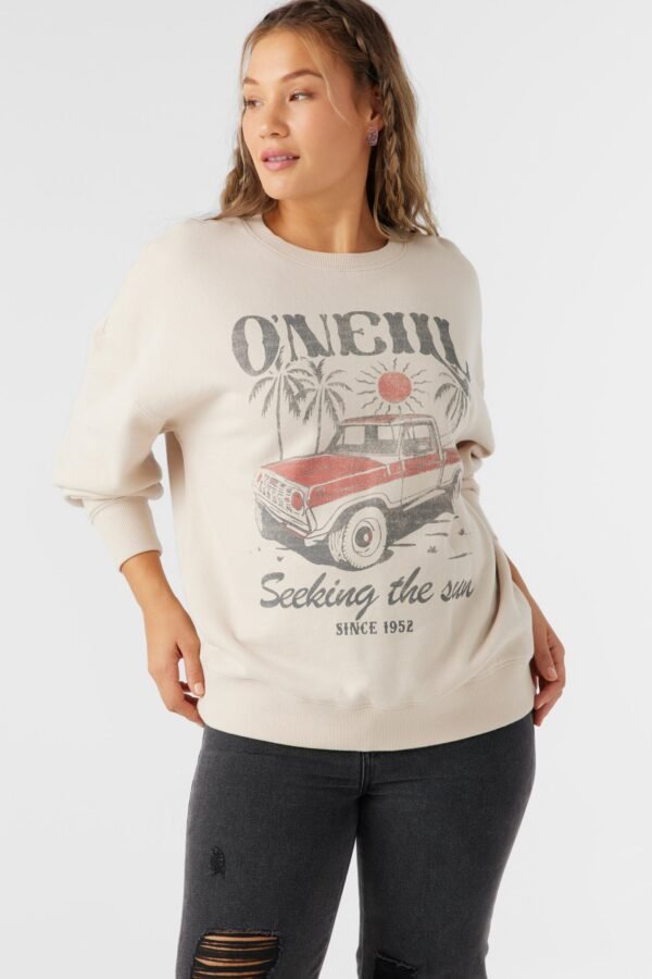 CREWNECK OVERSIZED-FIT FLEECE PULLOVER - Image 7