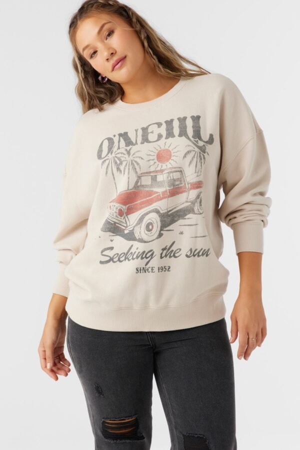CREWNECK OVERSIZED-FIT FLEECE PULLOVER - Image 6
