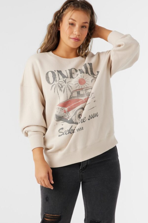 CREWNECK OVERSIZED-FIT FLEECE PULLOVER