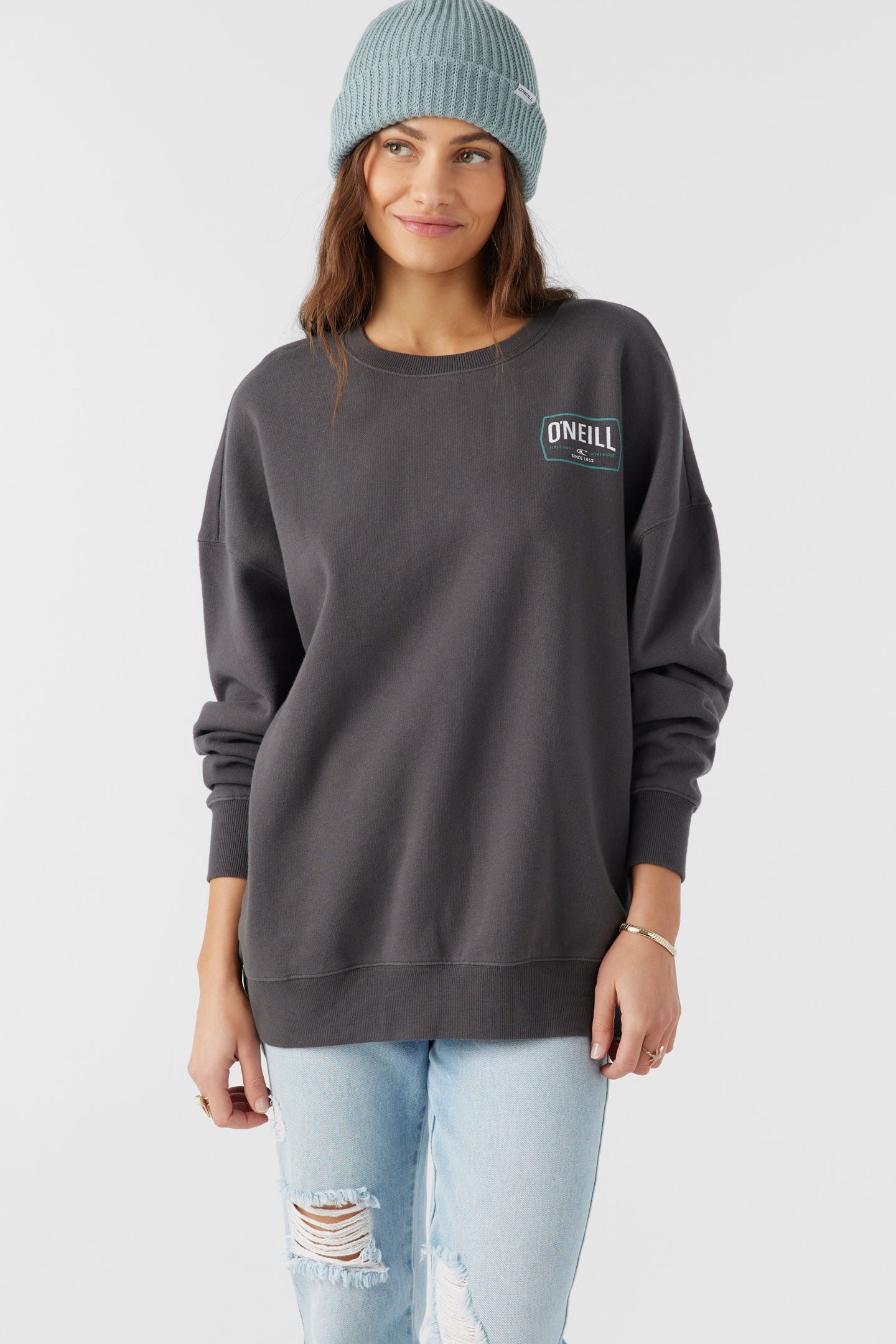CREWNECK OVERSIZED-FIT FLEECE PULLOVER - Image 8