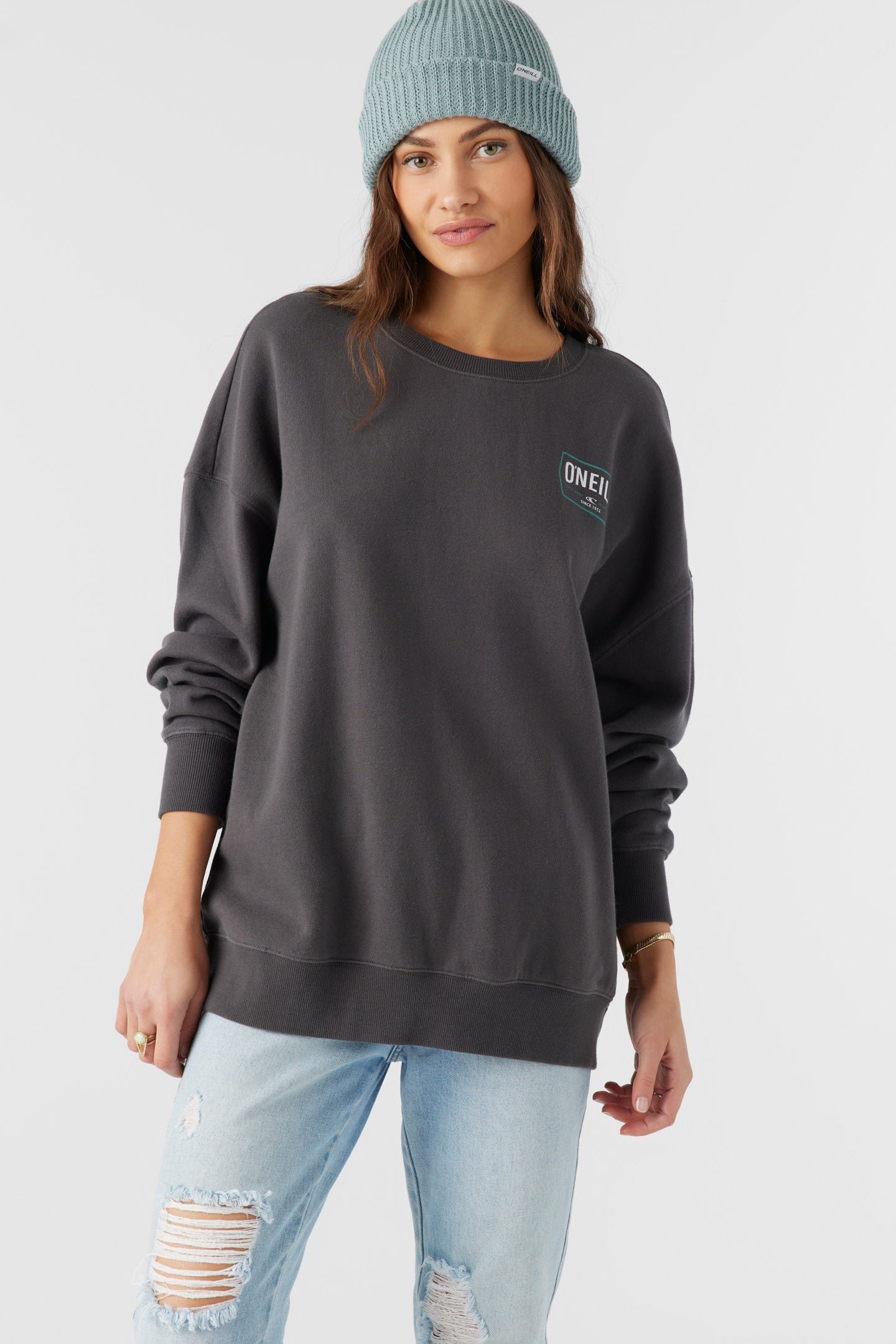 CREWNECK OVERSIZED-FIT FLEECE PULLOVER - Image 2