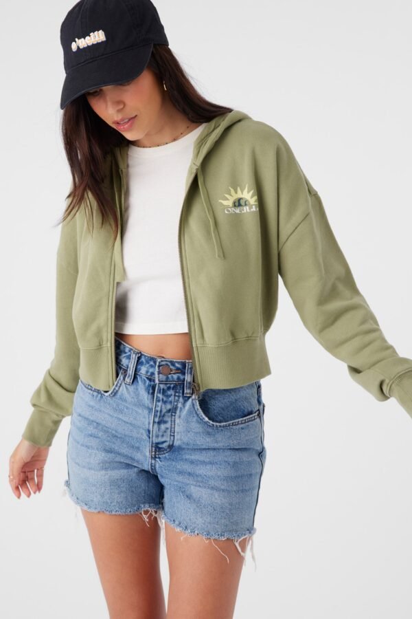 HOODED ZIP FLEECE JACKET - Image 2
