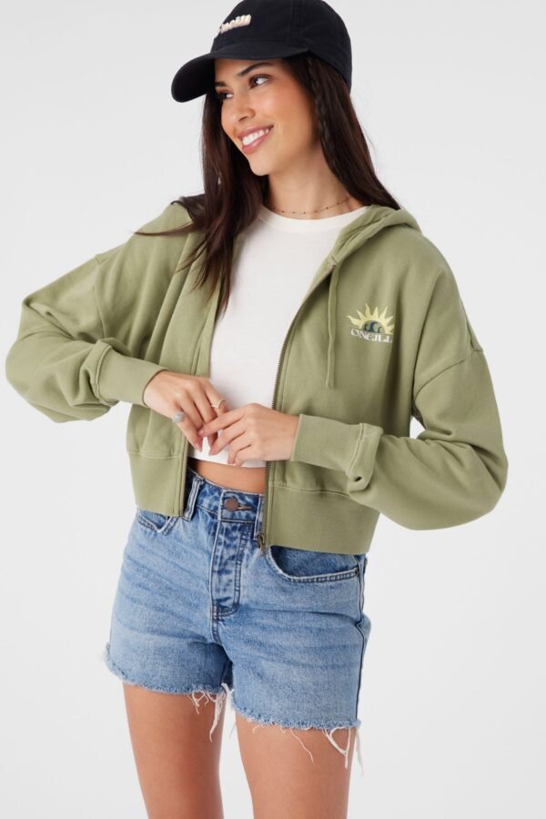 HOODED ZIP FLEECE JACKET - Image 7