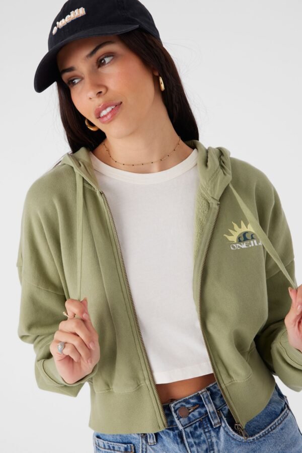 HOODED ZIP FLEECE JACKET - Image 5