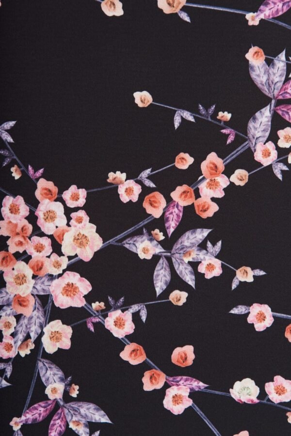 Top In Black With Cherry Blossom - Image 10